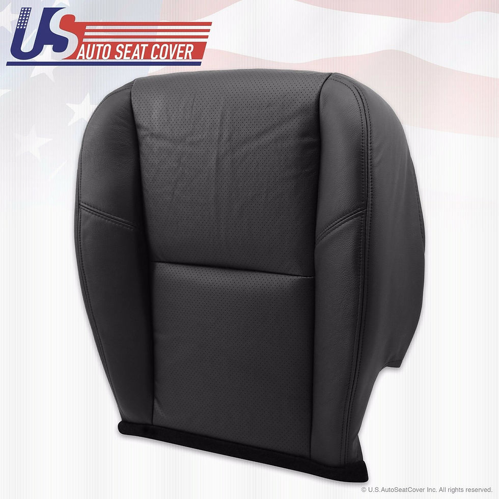 Thumbnail: 2007 to 2012 Chevy Avalanche LTZ  Driver Bottom Perforated Leather Seat Cover