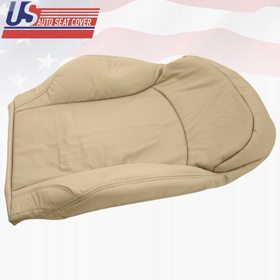 Thumbnail: 2006-2013 LEXUS IS250 DRIVER TOP PERFORATED LEATHER SEAT COVER TAN