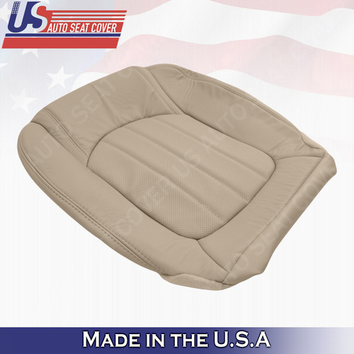 Richmond Auto Upholstery Driver Side Bottom Leather Seat Cover – 2008-2012 Buick Enclave, Light Cashmere Tan, Heated/Cooled Compatible