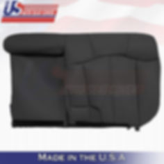 1999 to 2002 Chevy Tahoe Silverado REAR 60 Bench Top Leather Cover Graphite
