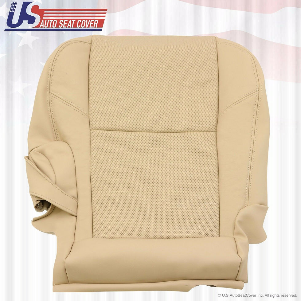 Thumbnail: 2007-2014 Cadillac Escalade 2nd Row Driver Side Bottom Leather Seat Cover Tan