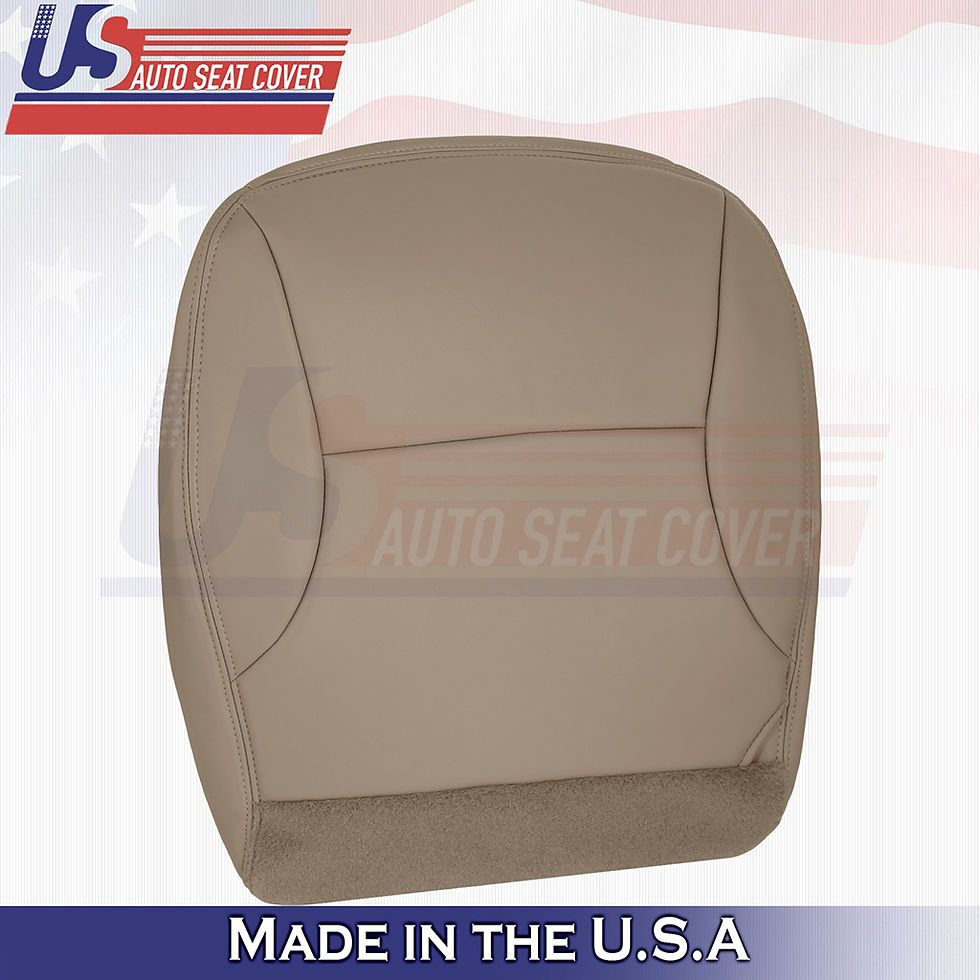 Thumbnail: 1997 1998 Ford F150 Lariat Passenger Bottom Leather Seat Cover Tan