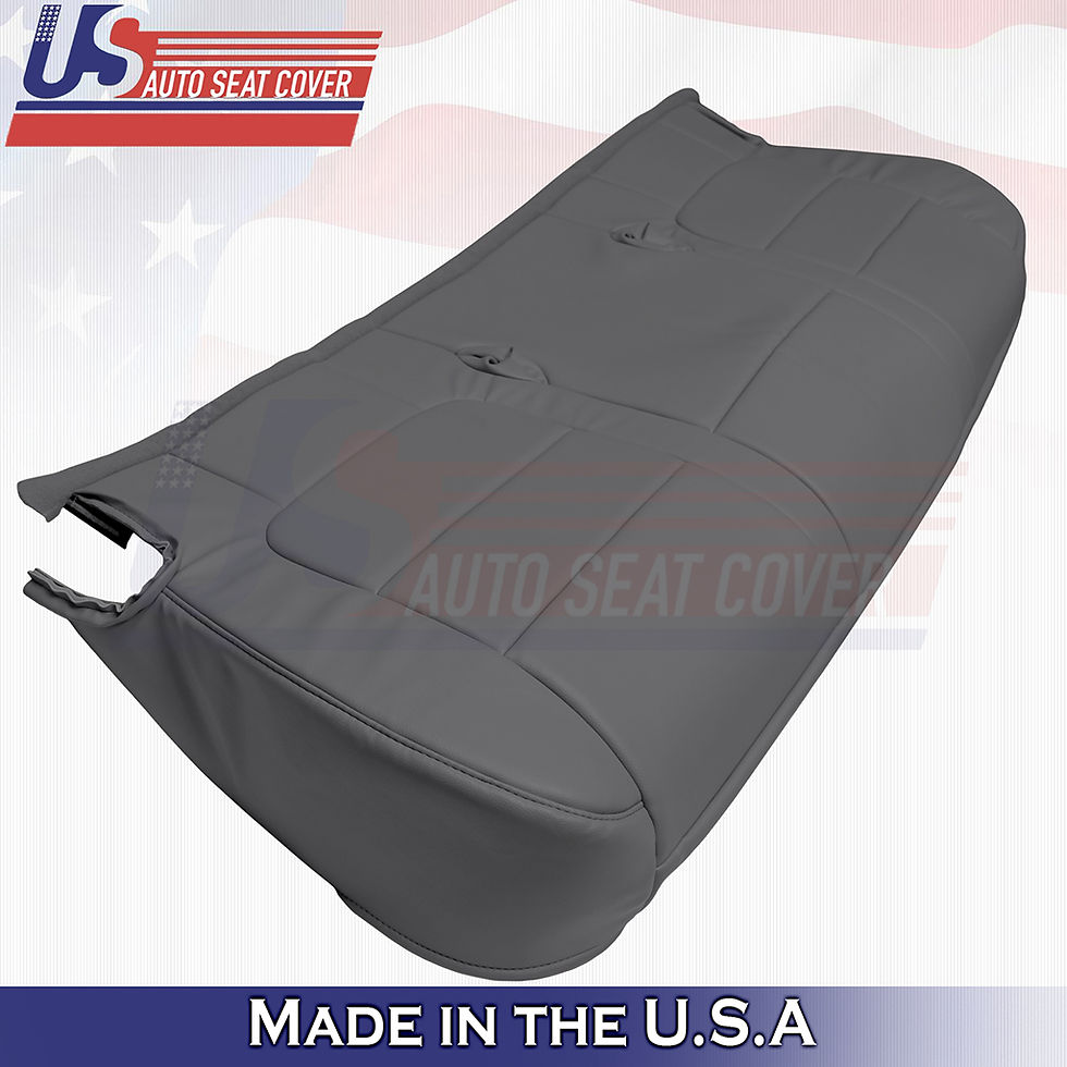 Thumbnail: 2001-2003 Ford F-150 XL Work Truck Bench Bottom Vinyl Seat Cover Gray