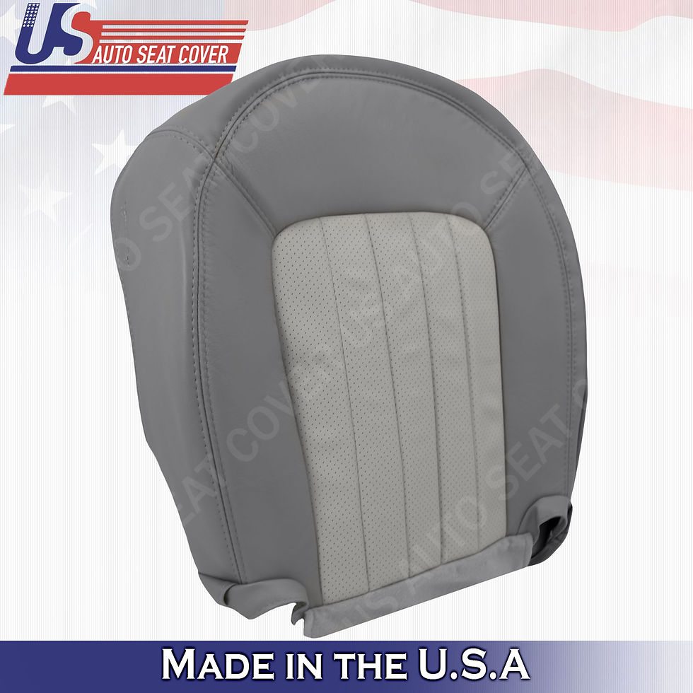 Thumbnail: 2002 - 2005 Mercury Mountaineer Passenger top & bottom Leather Seat 2tone gray
