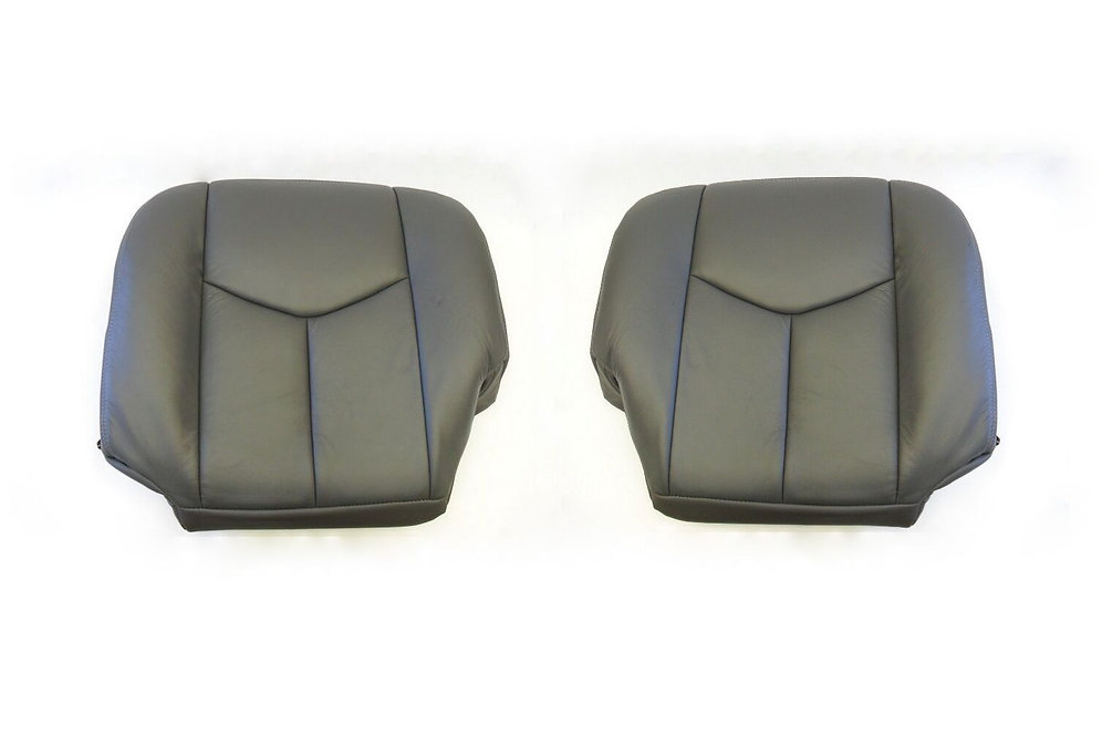 20032006 Chevy Silverado 1500 HD Bottoms Leather Seat Cover Gray usautoseatcover