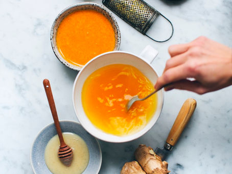 ANTI-INFLAMMATORY LEMON GINGER TURMERIC ICED TEA