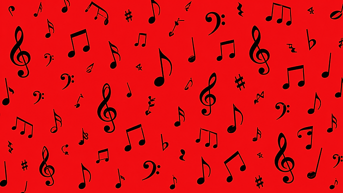 Red musical background