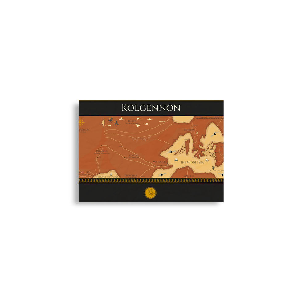 Thumbnail: Kolgennon Map - Art Print