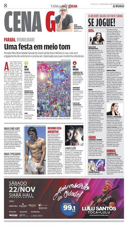 Coluna Cena G, Jornal O POVO, 21/11