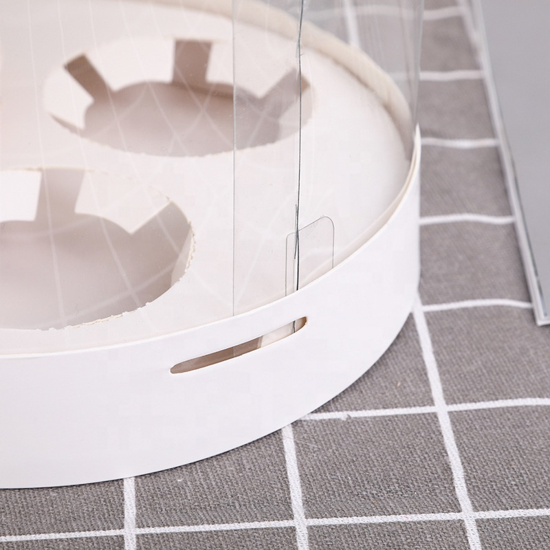 Thumbnail: Transparent White double layer cupcake cake luxury box
