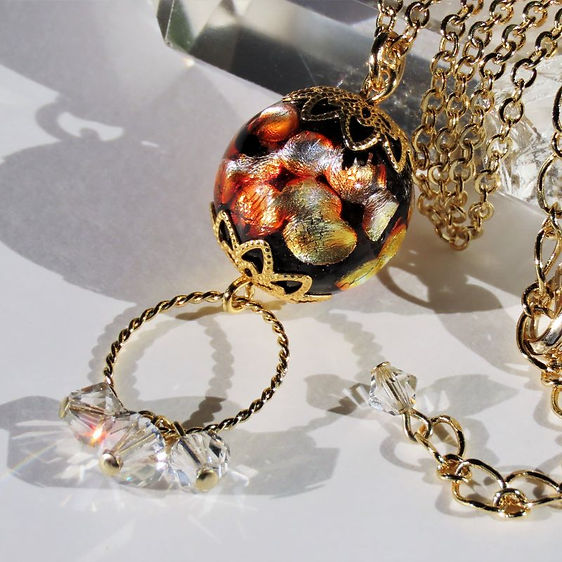 yurika akutsu ho. glass string necklace（yurika akutsu ho