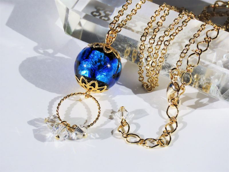 Hotaru Glass Necklace | Trendy Pendants | Okinawa Ishigaki 