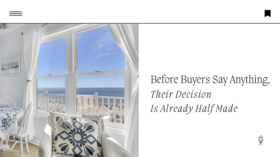 Before Buyers Say Anything, Their Decision Is Already Half Made
