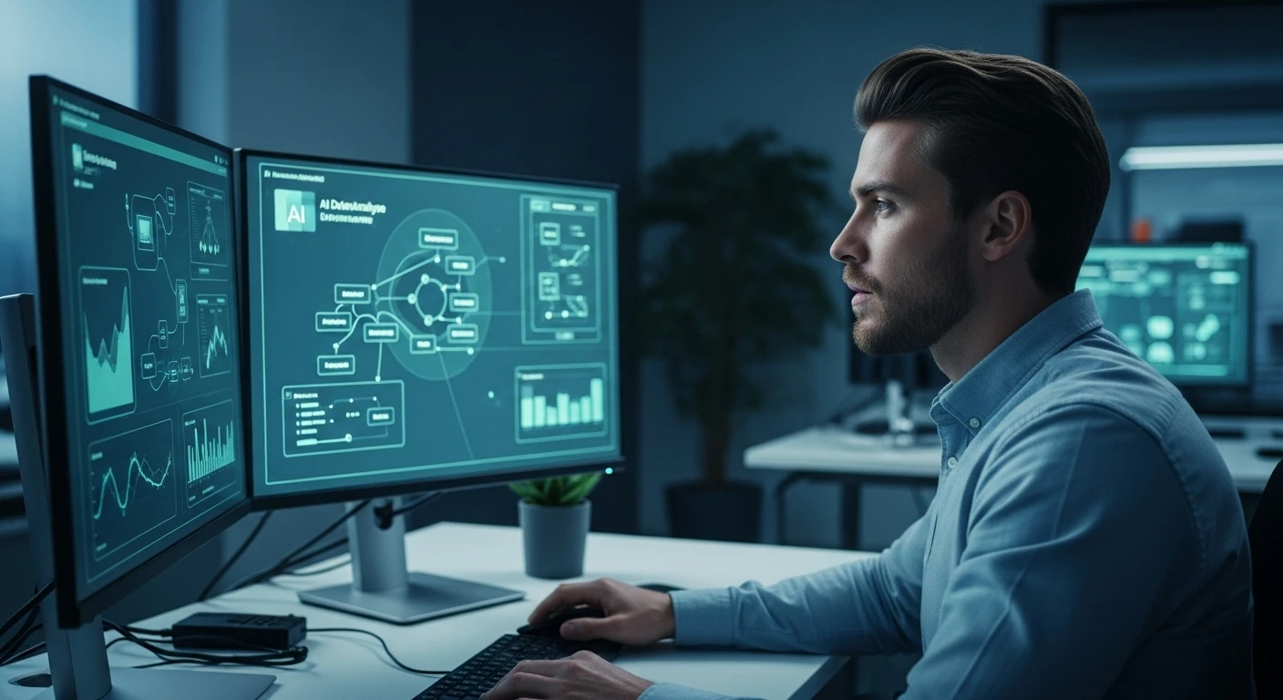 A digital interface showcasing an AI system analyzing visuals to detect AI generated media, reflecting media authenticity efforts.