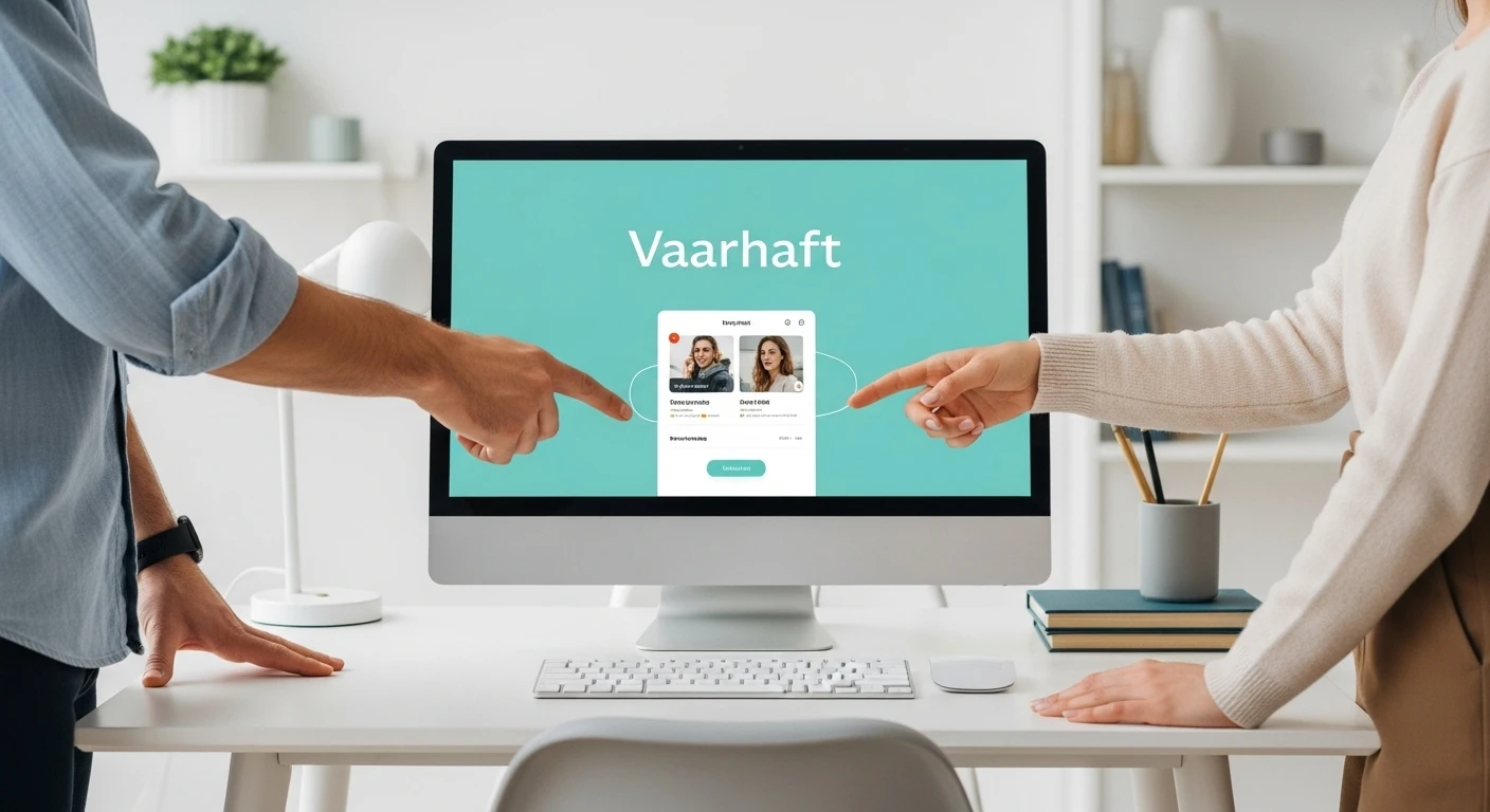 AI authentication for dating platform users depicted with diverse individuals interacting through secure digital interfaces.