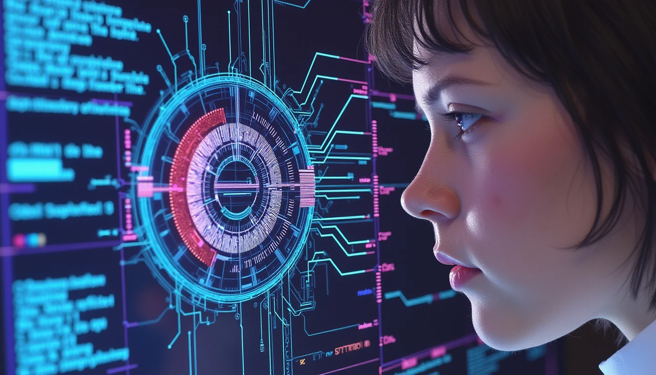AI system analyzing digital ID for fraud with biometric scan, metadata, and glowing neural network in insurance compliance context