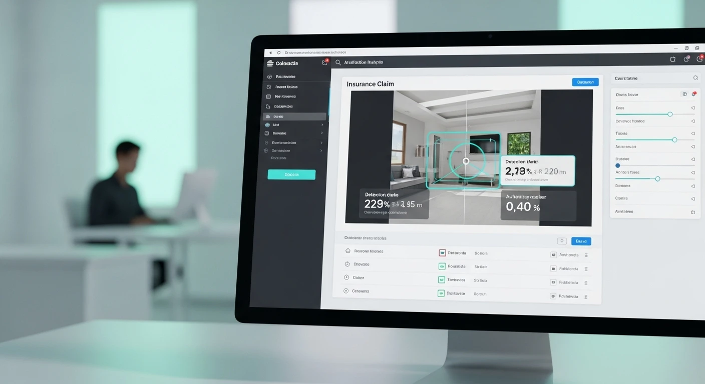 AI-driven photo analysis in insurance claims, highlighting verification tools detecting manipulation and enhancing fraud prevention.