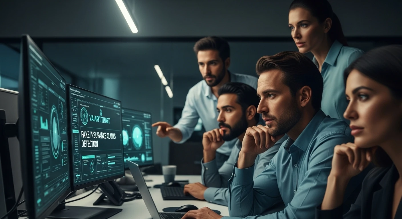 AI-driven analysis exposes subtle manipulations in fake insurance claim photos, embodying modern detection strategies in fraud prevention.