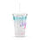 Thumbnail: Ride Like A Girl Clear plastic tumbler