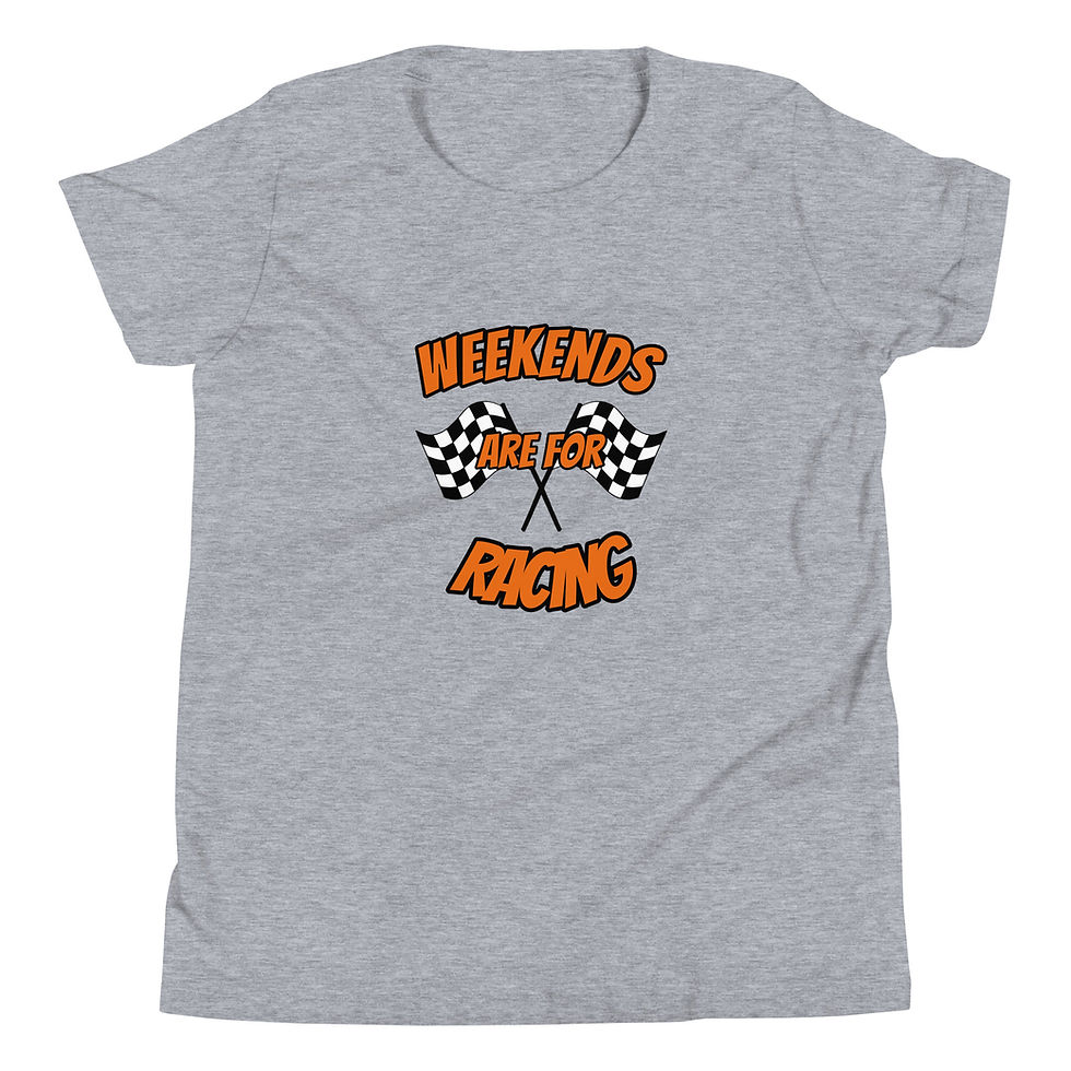 Thumbnail: Weekends Are For Racing Youth T-Shirt