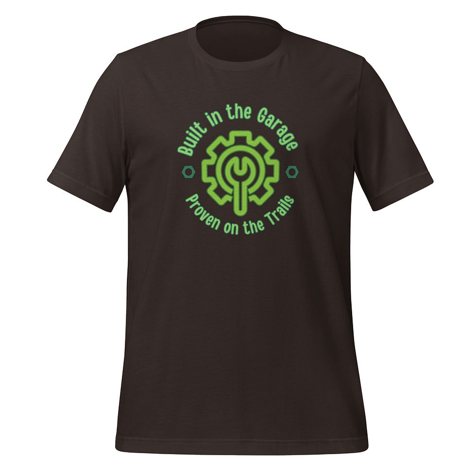 Thumbnail: Built in the Garage Trails Unisex t-shirt