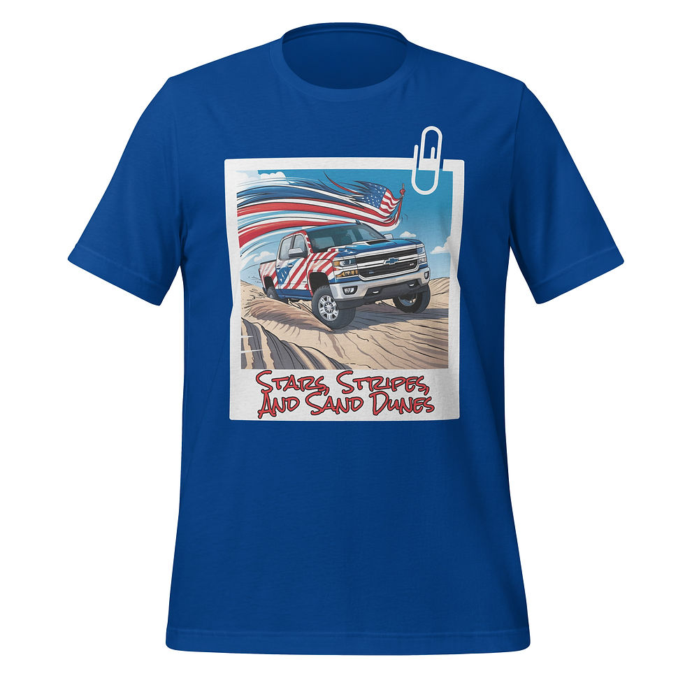 Thumbnail: Stars, Stripes, and Sand Dunes Silverado Unisex t-shirt