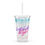 Thumbnail: Drift Like A Girl Clear plastic tumbler