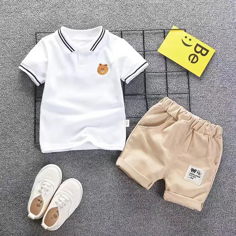 Thumbnail: Children Clothing mother Kids Clothes Children's Sets Boys T-shirt Shorts Summer