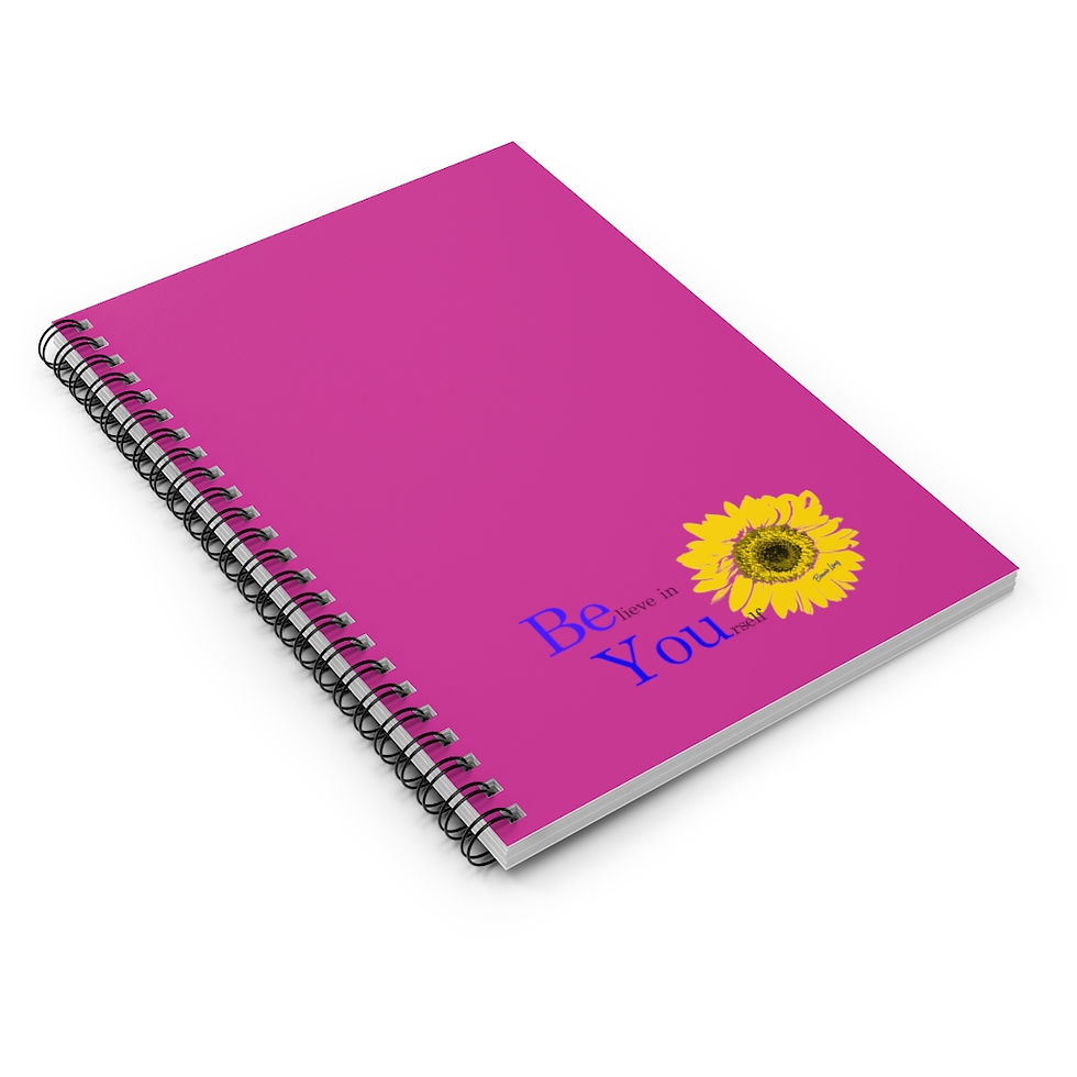 Thumbnail: Be You (Believe in Yourself) Spiral Notebook - Ruled Line