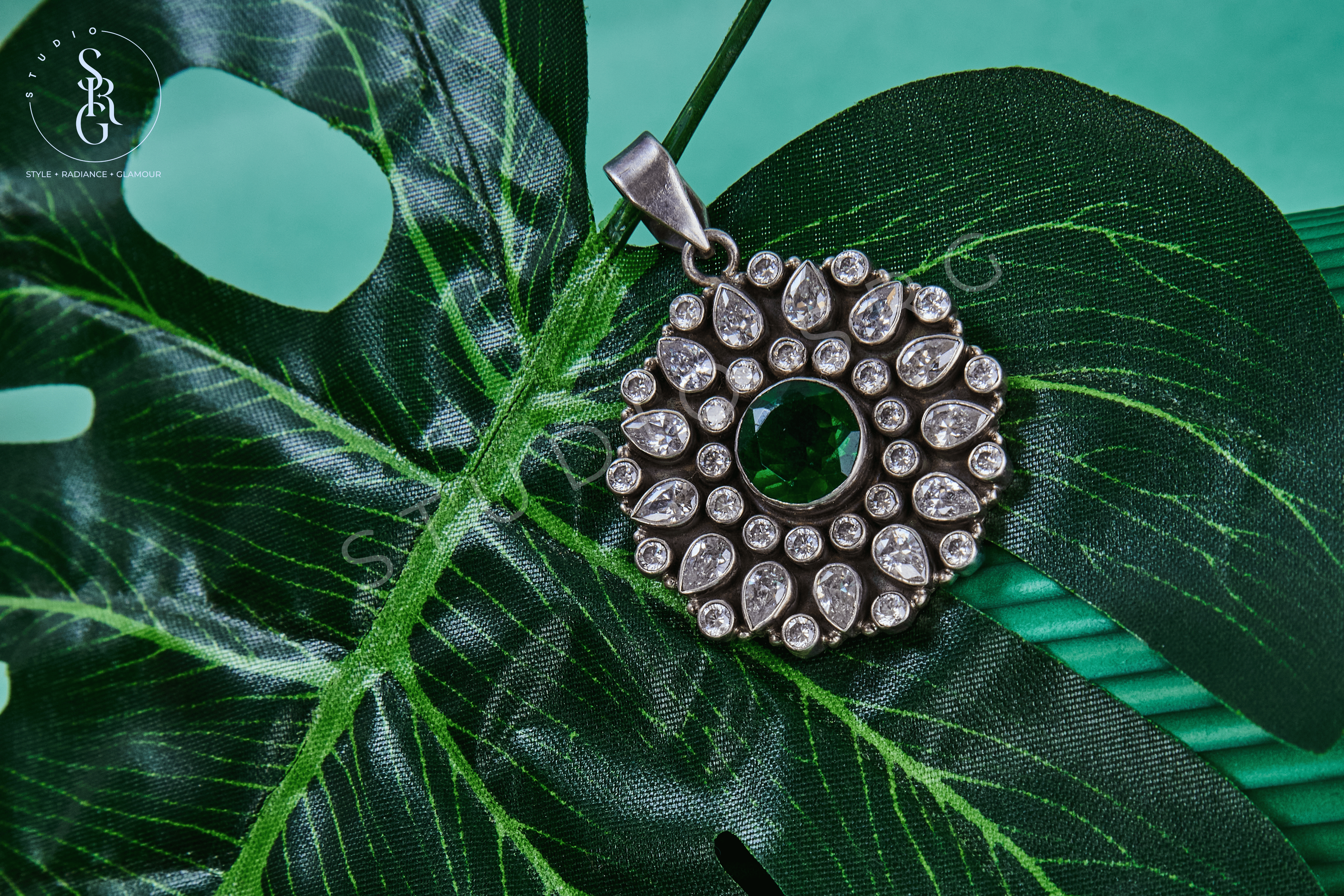 Uncut Zircon Pendant