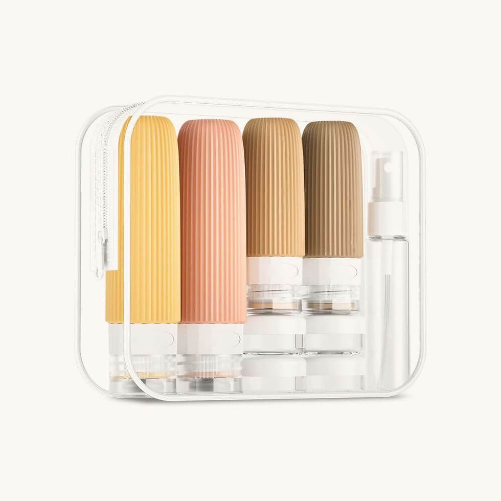 Kit de frascos de viagem bom para dividir produtos