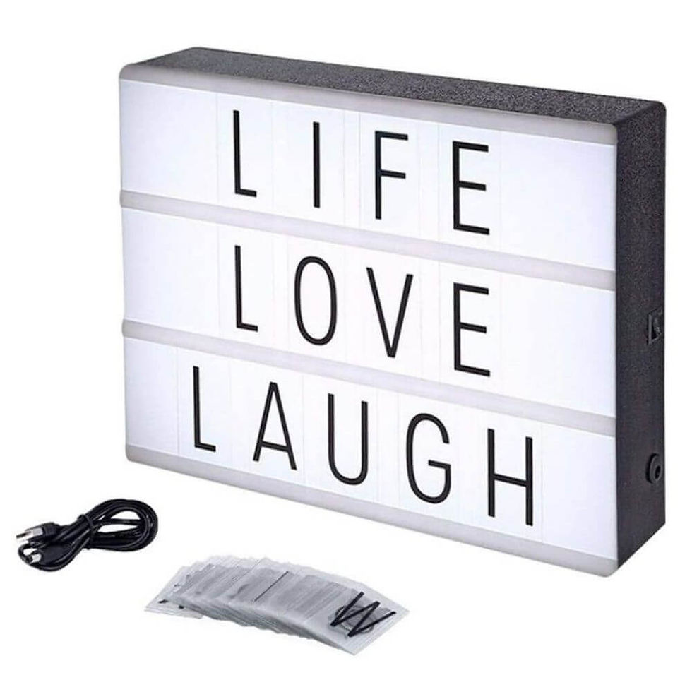 Luminária Letreiro de Cinema presente para adolescentes