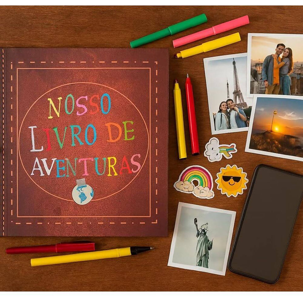 Nosso livro de aventuras como sugestão de presente de 1 ano de namoro para homem