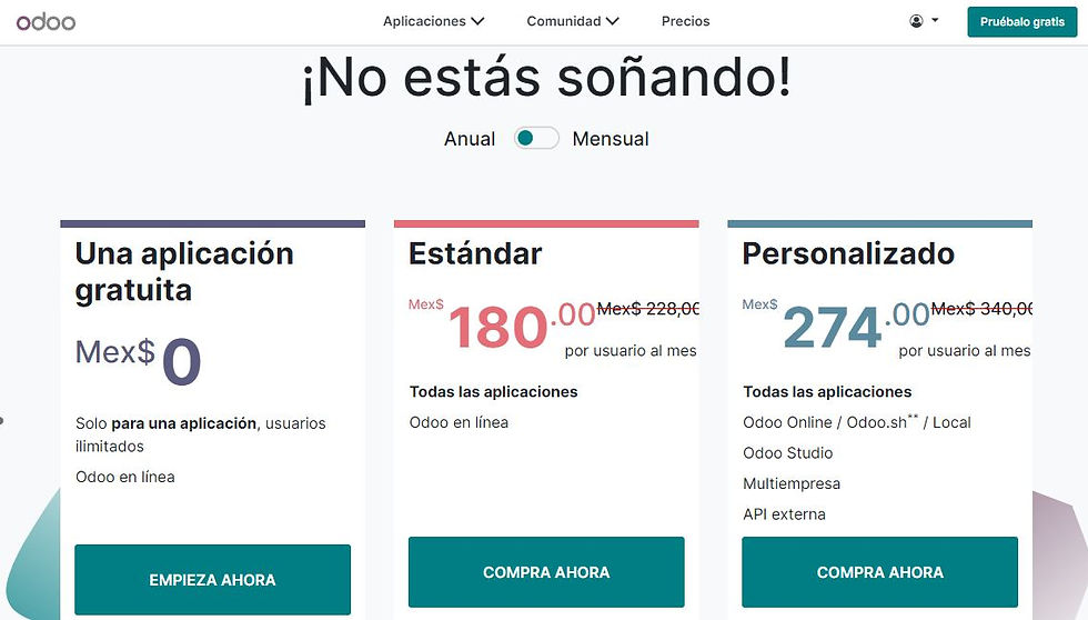 App Gratis Odoo