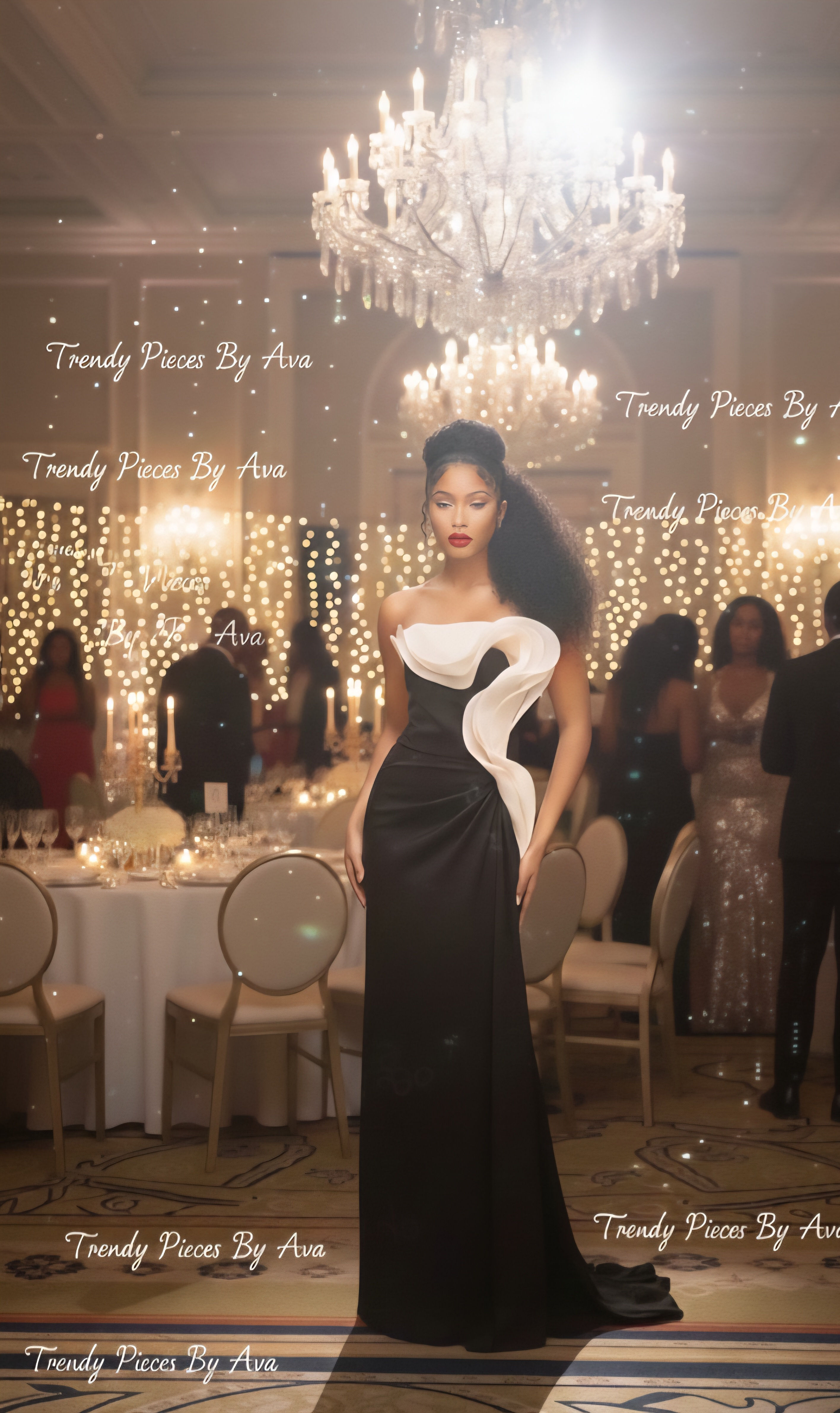 CELIA BLACK SCULPTURE WAVE DRESS