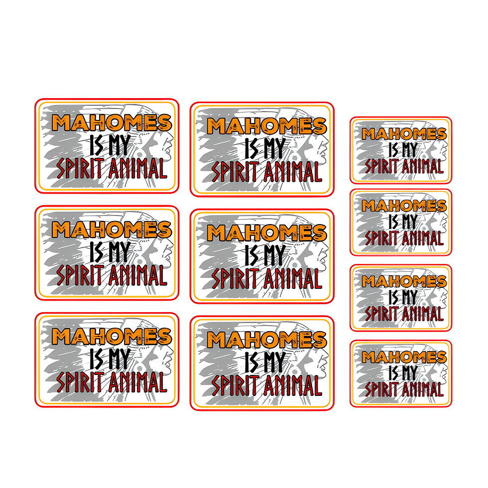 Thumbnail: KC Chiefs Colorful Stickers