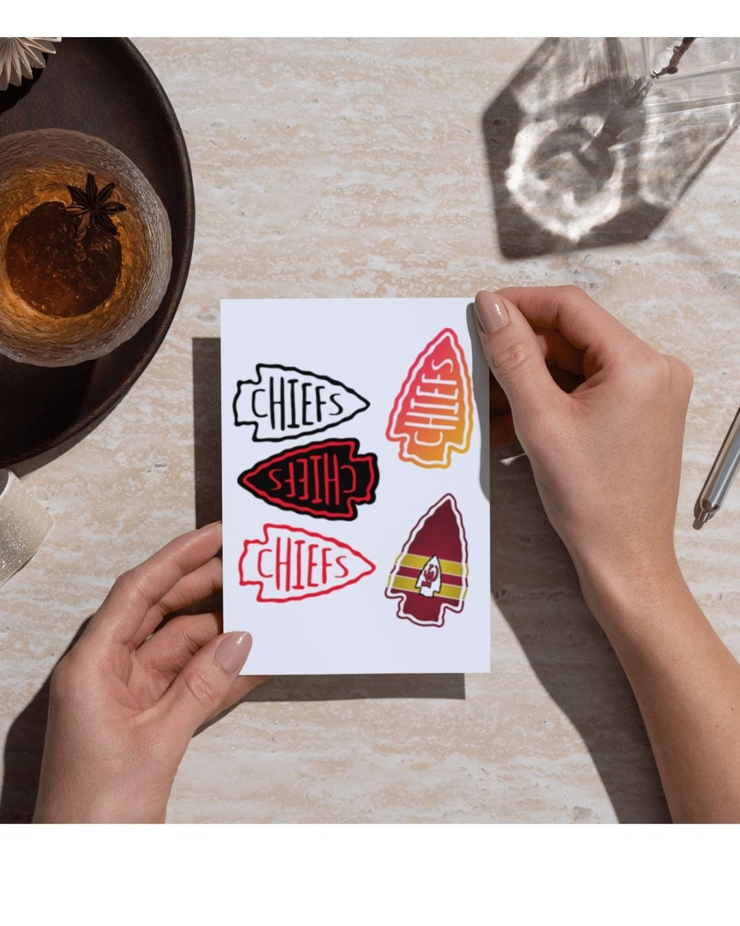 KC Chiefs Arrowhead Stickers