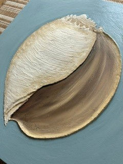 Thumbnail: Shell en Bleu 60x60cm