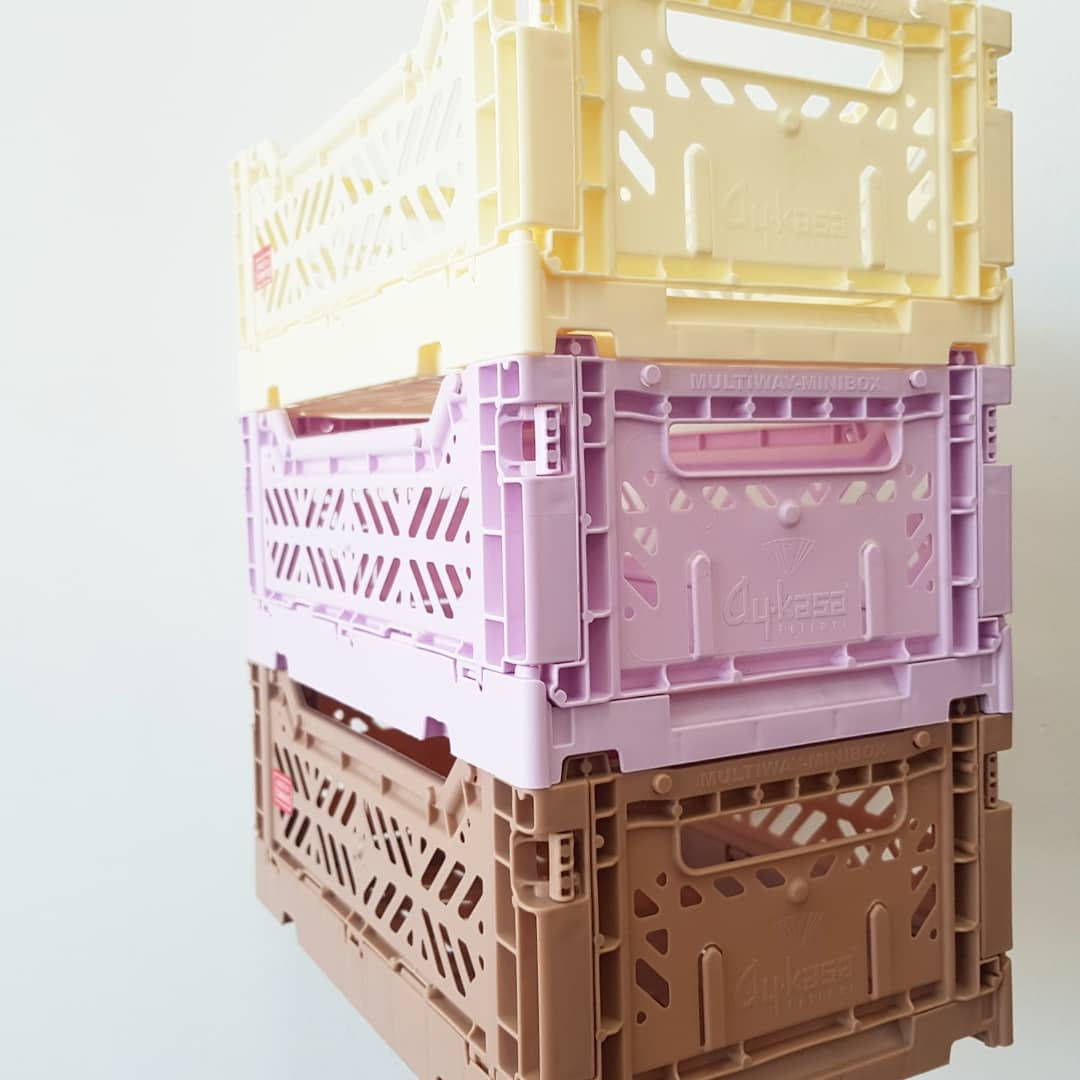 Aykasa Storage Set of 3: Cream, Orchid, Taupe