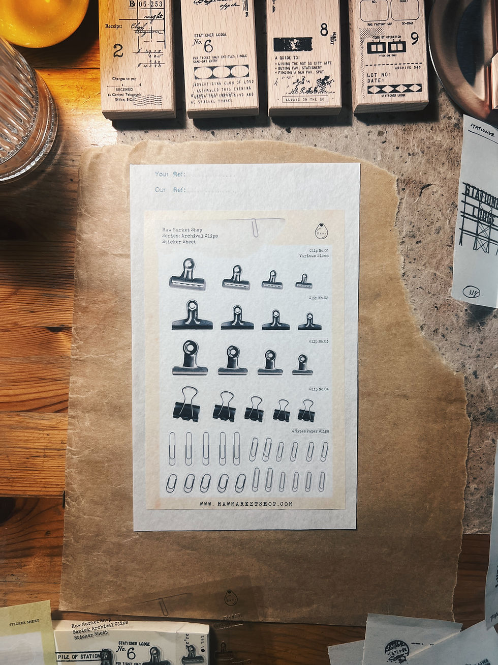 Thumbnail: Archival Clip Sticker sheet