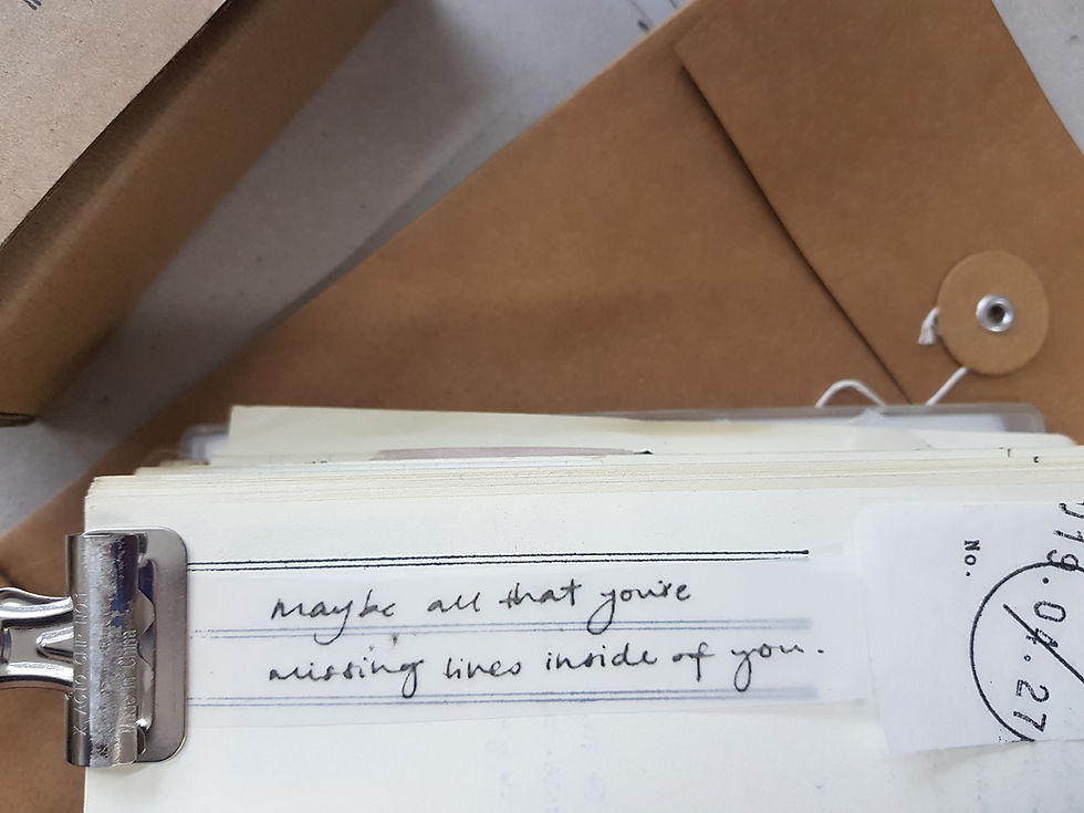 Thumbnail: no.324 handwritten notes set (3) stamp set