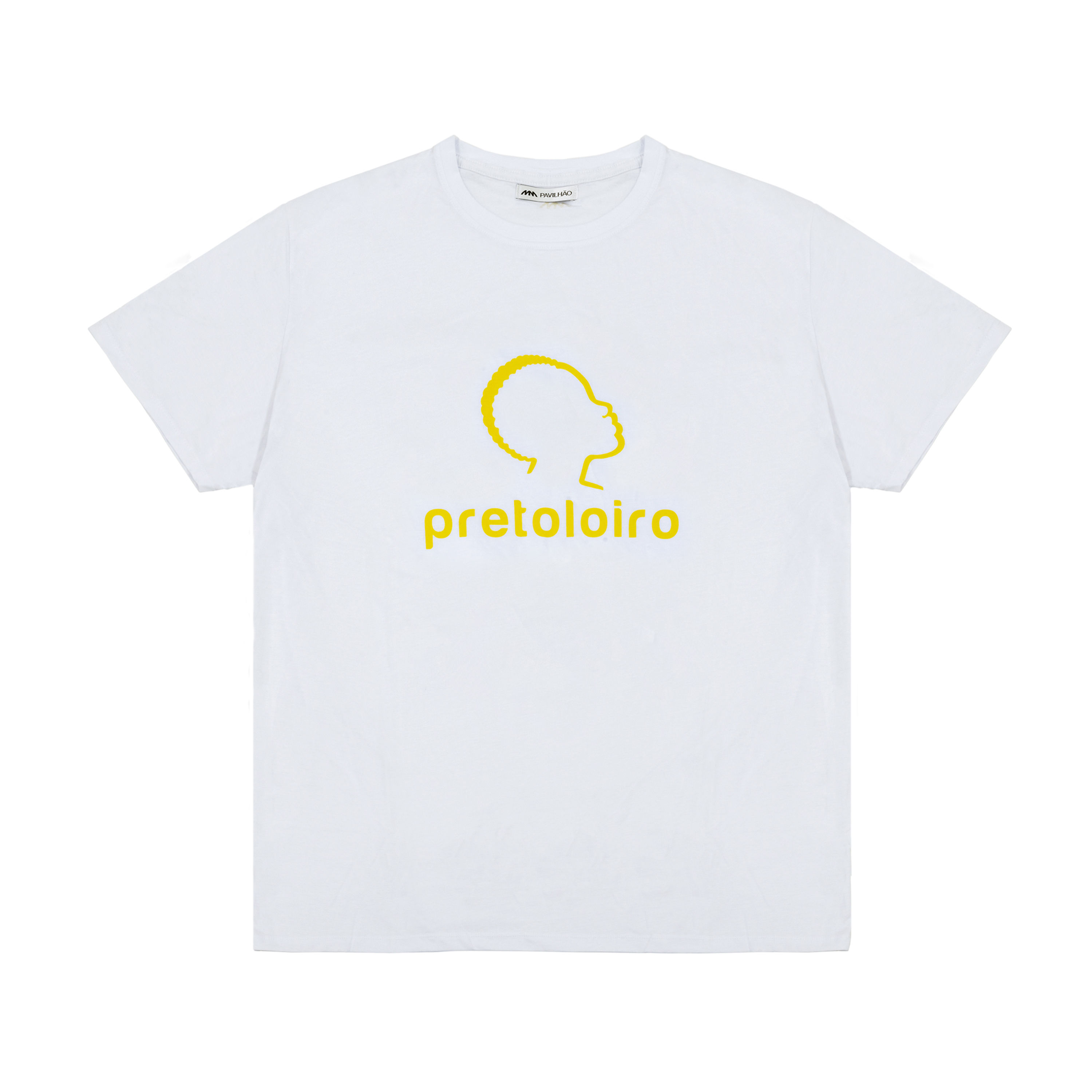 camiseta Salão Pretoloiro - branca