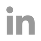 Grey LinkedIn Icon