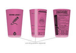 gobelet personnalisable justdose rose