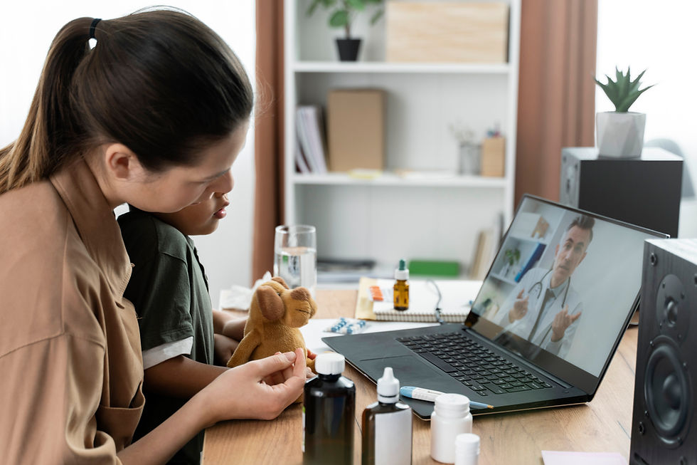 Online therapy session for eating disorder recovery and support