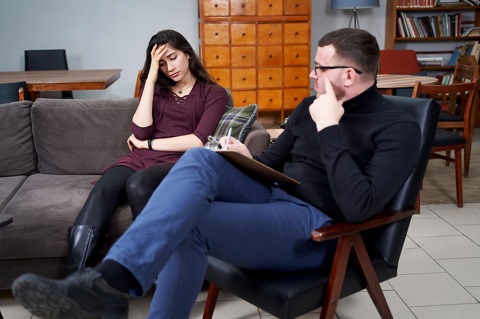 doctor prescribing bipolar medication to adult patient