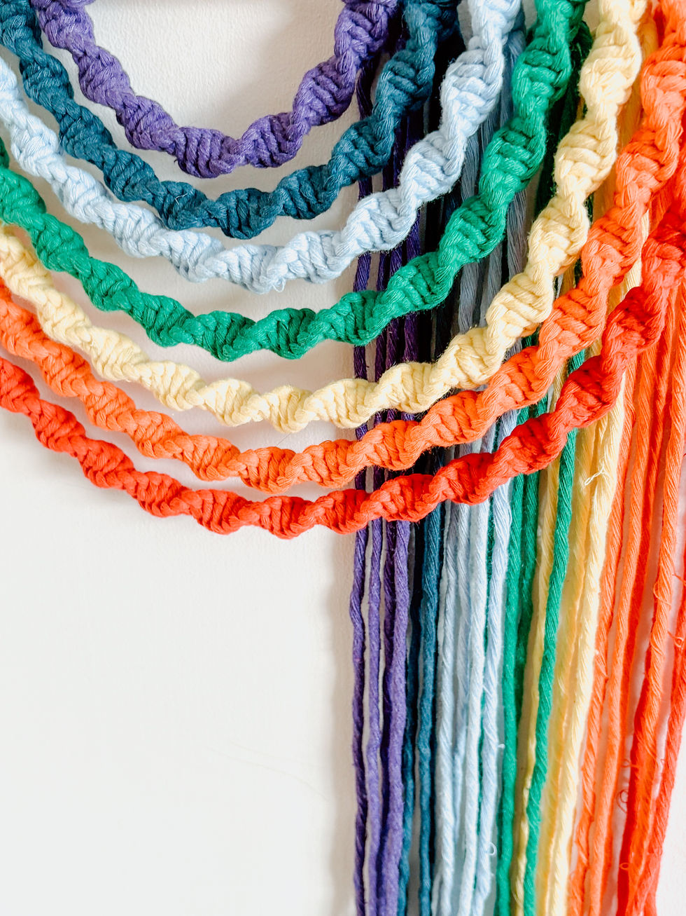 Thumbnail: Macrame Rainbow Wall Hanging