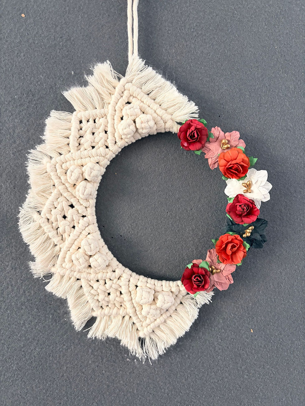 Macrame Floral Wreath Workshop