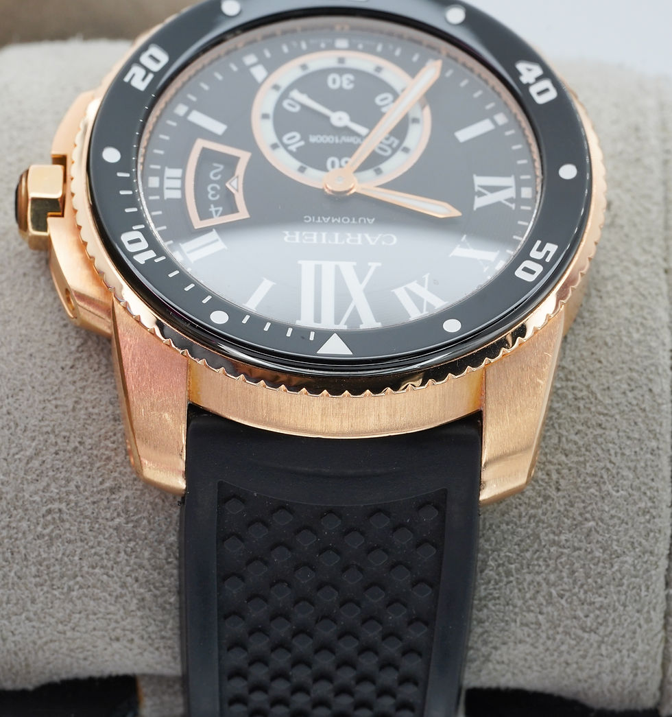 Thumbnail: Cartier Calibre de Cartier Diver 42mm 18K Rose Gold W7100052 Automatic!