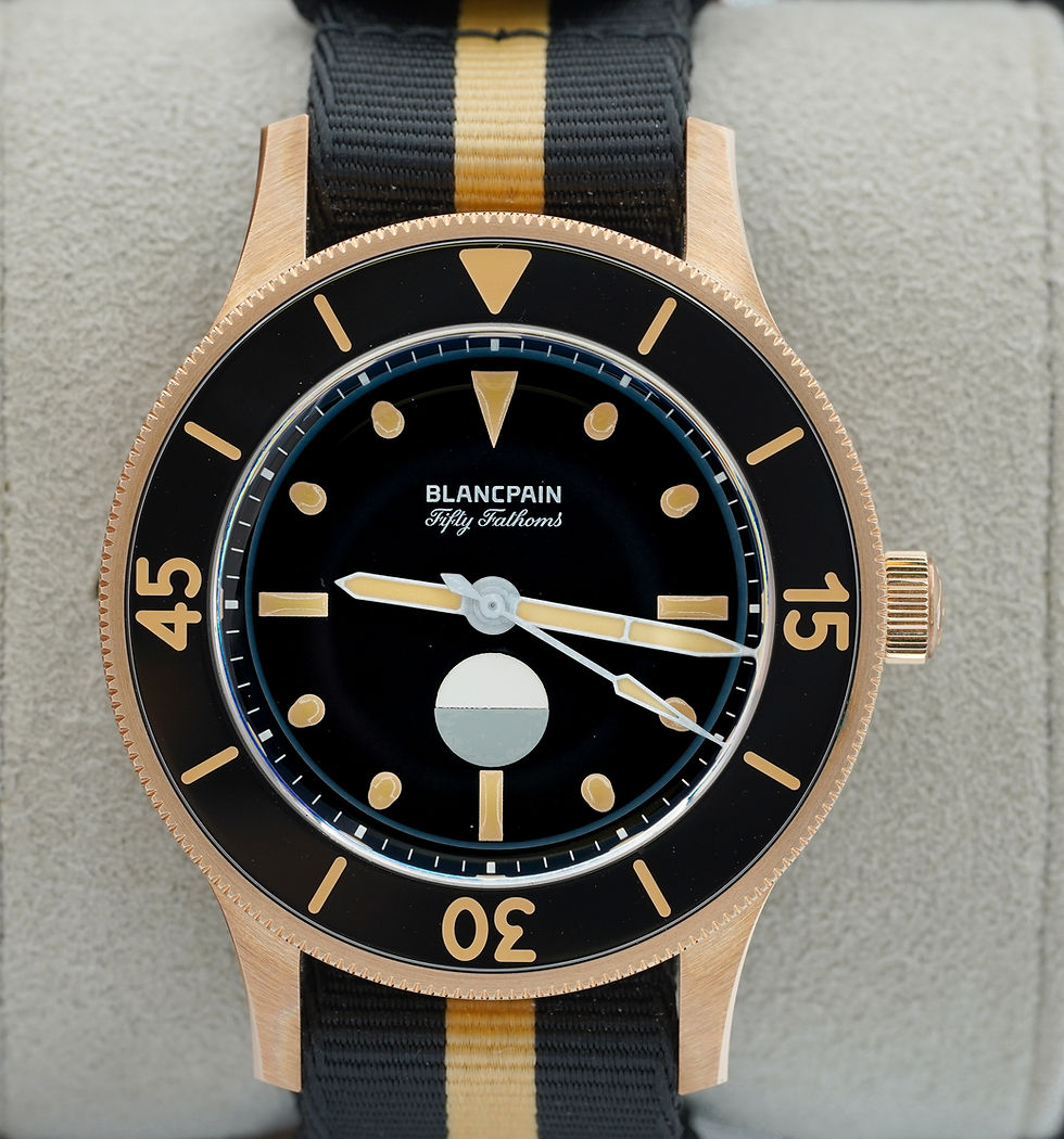 Thumbnail: Blancpain Fifty Fathoms 70th Anniversary Act 3 Bronze Gold Helmet/PAPERS!